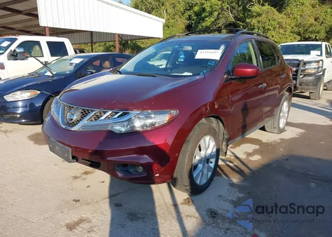 2012 Nissan Murano Sv z USA, uszkodzony, nr VIN JN8AZ1MU1CW103883